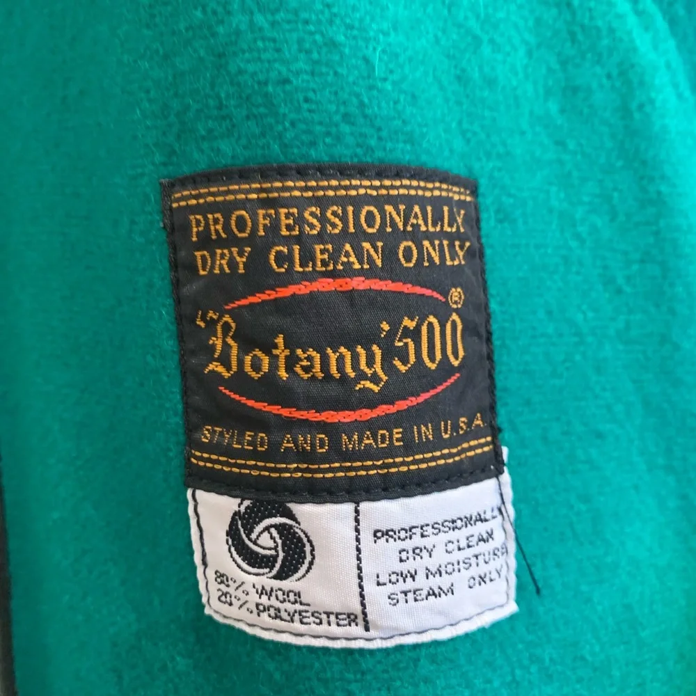 Vintage Kelly Green Cape by Botnay' 500 - Picture 6 of 6